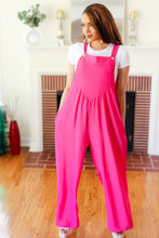 Load image into Gallery viewer, Summer Dreaming Pink Wide Leg Suspender Overall Jumpsuit