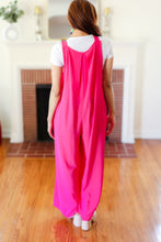 Load image into Gallery viewer, Summer Dreaming Pink Wide Leg Suspender Overall Jumpsuit