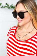 Load image into Gallery viewer, Black UV Ray Unisex Square Sunglasses