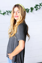 Load image into Gallery viewer, Key Lime Rhinestone Top Knot Silky Knit Headband