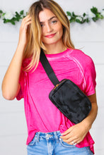 Load image into Gallery viewer, Black Nylon Camo Print Zipper Buckle Belt Sling