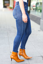 Load image into Gallery viewer, Feeling Bold Dark Blue Denim High Rise Skinny Ankle Jeans