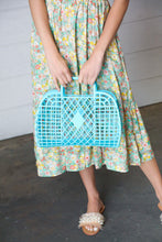 Load image into Gallery viewer, Capri Blue Retro Waterproof Jelly Beach Tote