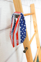 Load image into Gallery viewer, Red/White & Blue Knit Twist Headband