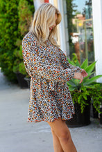 Load image into Gallery viewer, Cream/Black/Rust Animal Print Woven Romper