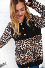 Load image into Gallery viewer, Leopard Button Down Banded Hem Hoodie