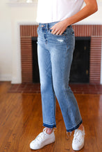 Load image into Gallery viewer, Judy Blue Medium Wash Release Hem Cropped Bootcut Jeans