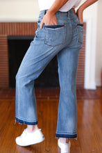 Load image into Gallery viewer, Judy Blue Medium Wash Release Hem Cropped Bootcut Jeans