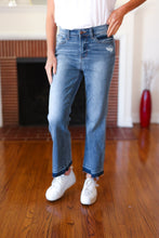 Load image into Gallery viewer, Judy Blue Medium Wash Release Hem Cropped Bootcut Jeans
