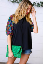 Load image into Gallery viewer, Emerald Woven Raffia Flap Closure Clutch Bag