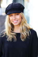 Load image into Gallery viewer, Black Paperboy Corduroy Cap