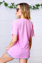 Load image into Gallery viewer, Acid Wash Pink "Free Bird" Graphic Tee