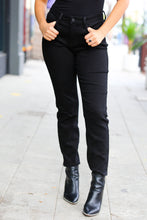 Load image into Gallery viewer, Can't Look Away Jet Black Slim Fit Mid-Rise Jeans