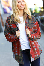 Load image into Gallery viewer, All I Have Hunter Green Plaid Jacquard Oversize Shacket