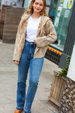 Load image into Gallery viewer, All of Me Taupe Two Tone Collared Open Cardigan