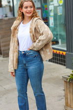 Load image into Gallery viewer, All of Me Taupe Two Tone Collared Open Cardigan