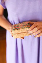 Load image into Gallery viewer, Floral & Cork Travel Jewelry Box