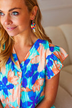 Load image into Gallery viewer, Rainbow Lollipop Dangle Clay Earrings