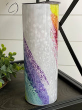 Load image into Gallery viewer, PREORDER: Glitter Rainbow Skinny Tumbler