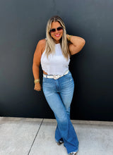 Load image into Gallery viewer, PREORDER: Take Sides Pinstripe Jeans