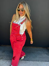 Load image into Gallery viewer, PREORDER: Dahlia Crop Wide Leg Overalls in Two Colors