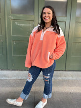 Load image into Gallery viewer, PREORDER: Half Zip Fleece Pullover in Sherbet