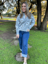 Load image into Gallery viewer, PREORDER: Flower Powered Half Zip Sweater in Four Colors