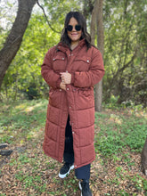 Load image into Gallery viewer, PREORDER: Wrap Me Up Full Length Puffer Jacket