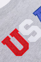 Load image into Gallery viewer, PREORDER: Embroidered Glitter USA Sweatshirt