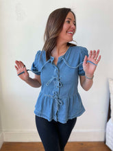 Load image into Gallery viewer, PREORDER: Sweet Escape Peplum Top