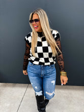 Load image into Gallery viewer, PREORDER: Sidni Checkered Sweater in Two Colors