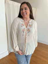 Load image into Gallery viewer, PREORDER: Flowers From Verona Floral Embroidered Top