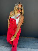 Load image into Gallery viewer, PREORDER: Dahlia Crop Wide Leg Overalls in Two Colors