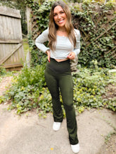 Load image into Gallery viewer, PREORDER: Max Sculpt Ribbed Flare Leggings in Two Colors