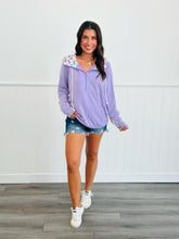 Load image into Gallery viewer, PREORDER: Audre Half Zip Hoodie in Five Winter Prints