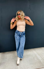 Load image into Gallery viewer, PREORDER: Charlie Cinch Hem Wide Leg Jeans