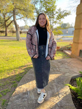 Load image into Gallery viewer, PREORDER: Worth The Risk Black Denim Skirt