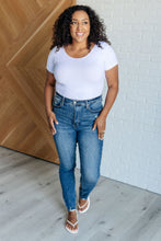 Load image into Gallery viewer, Alba High Rise Control Top Distressed Hem Skinny Jeans