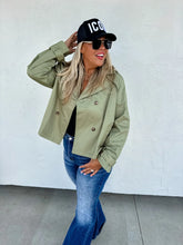 Load image into Gallery viewer, PREORDER: Rossi Crop Trench Coat in Four Colors