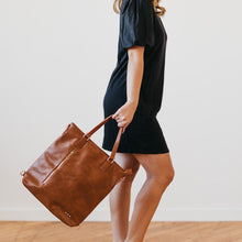 Load image into Gallery viewer, PREORDER: Upper East Side Vegan Leather Backpack & Crossbody Tote Bag in Three Colors