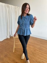 Load image into Gallery viewer, PREORDER: Sweet Escape Peplum Top