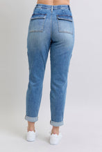 Load image into Gallery viewer, Clayton High Rise Cuffed Cargo Denim Jogger
