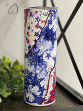 Load image into Gallery viewer, PREORDER: Patriotic Geode Skinny Tumbler