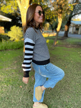 Load image into Gallery viewer, PREORDER: Aspen Striped Sleeve Sweater in Four Colors