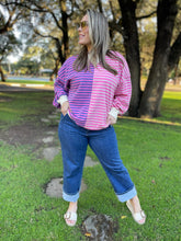 Load image into Gallery viewer, PREORDER: Step By Step Stripe Sweatshirt in Four Colors