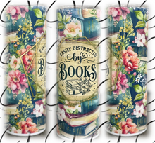 Load image into Gallery viewer, PREORDER: Easily Distracted by Books Skinny Tumbler