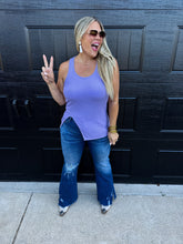 Load image into Gallery viewer, PREORDER: Gabby Side Slit Tank in Four Colors