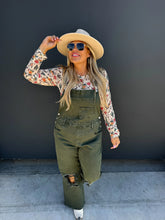 Load image into Gallery viewer, PREORDER: Dahlia Crop Wide Leg Overalls in Two Colors
