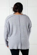 Load image into Gallery viewer, Basically Freezing Brushed Hacci Top in Heather Grey