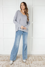 Load image into Gallery viewer, Basically Freezing Brushed Hacci Top in Heather Grey